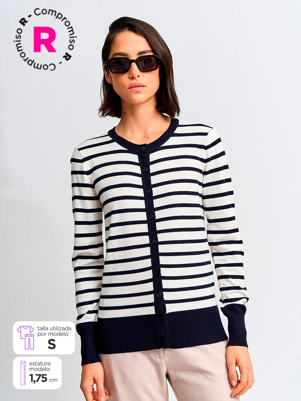 CARDIGAN MUJER MARQUIS CUELLO REDONDO - 1