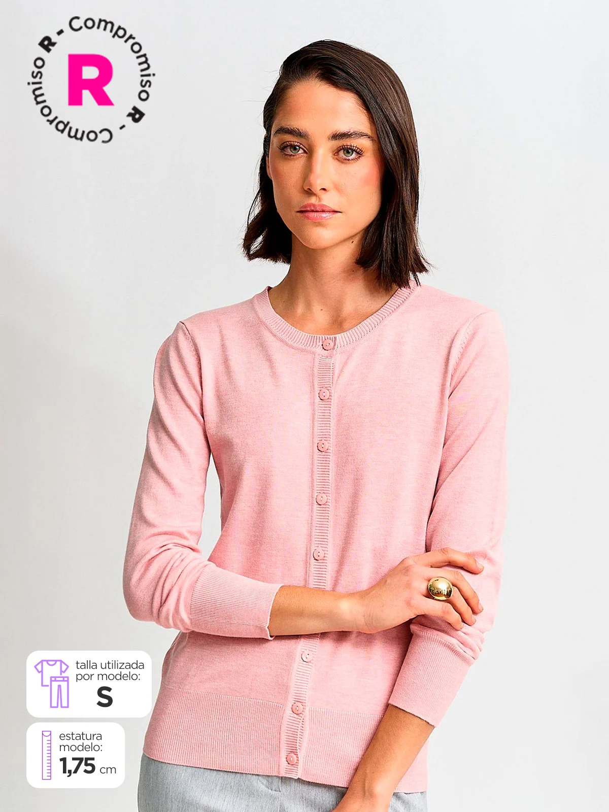 CARDIGAN MUJER MARQUIS CUELLO REDONDO - 1