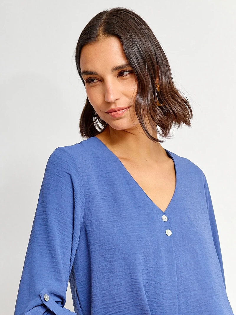 BLUSA MUJER REGATTA MANGA LARGA BOTONES - 3