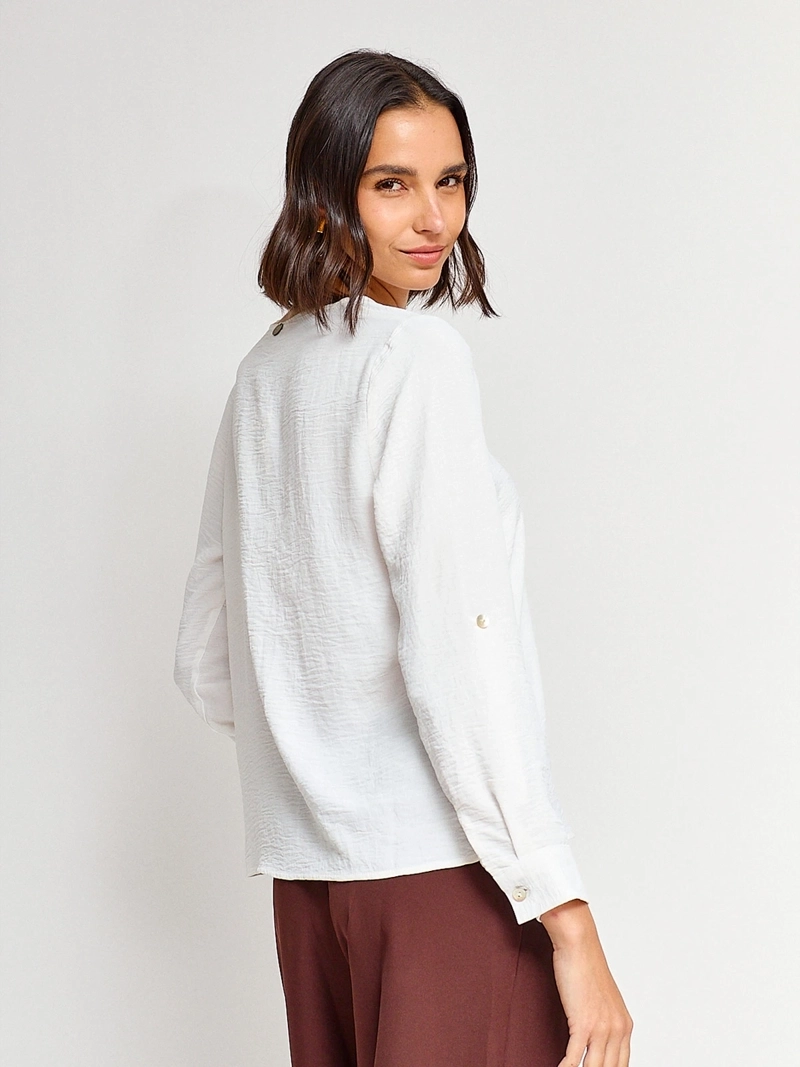 BLUSA MUJER REGATTA MANGA LARGA BOTONES - 2