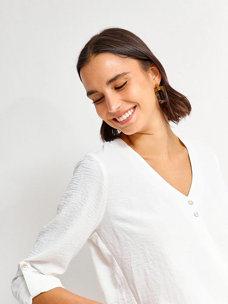 BLUSA MUJER REGATTA MANGA LARGA BOTONES - 3