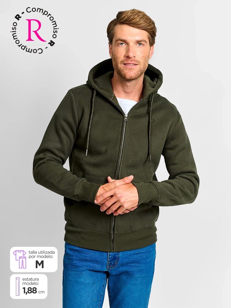 POLERÓN HOMBRE ROBERT LEWIS ALGODÓN FULL ZIPPER - 1