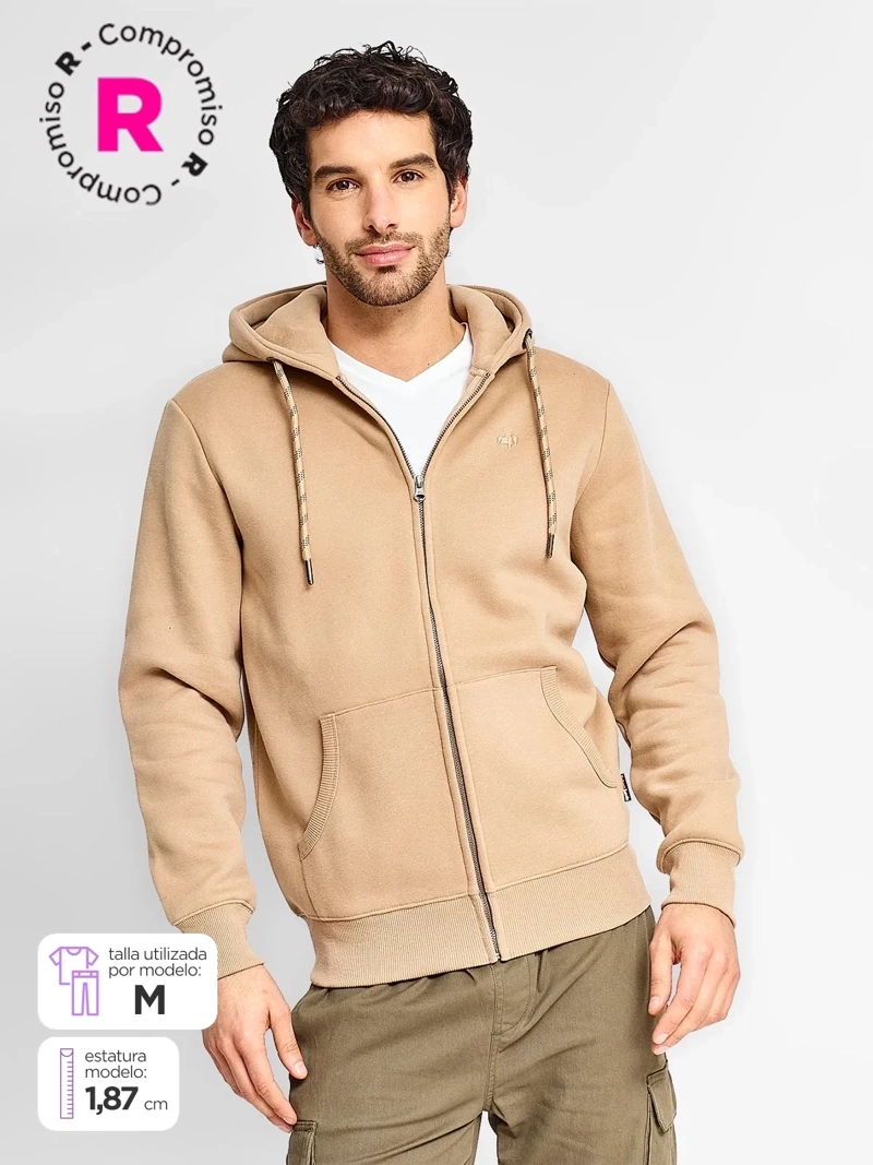 POLERÓN HOMBRE ROBERT LEWIS ALGODÓN FULL ZIPPER - 1