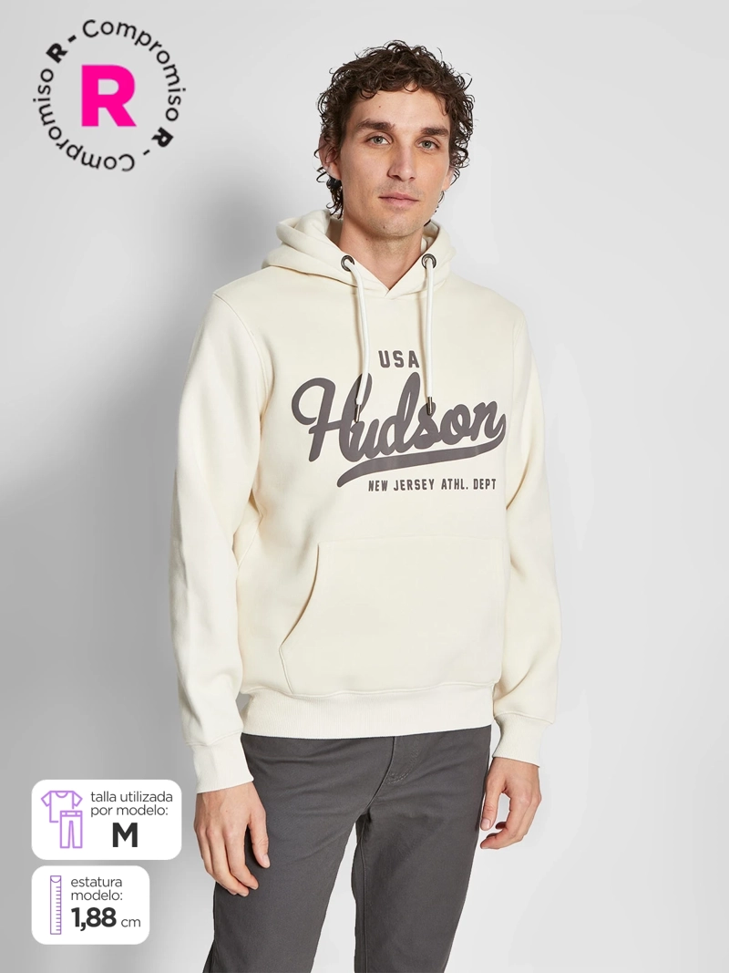 POLERÓN HOMBRE ROBERT LEWIS ALGODÓN HOODIE ESTAMPADO - 1
