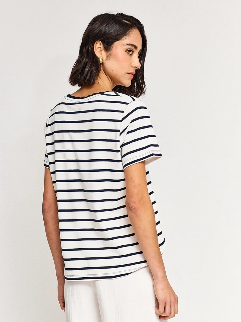 POLERA MUJER CACHAREL ALGODÓN MANGA 3/4 - 2