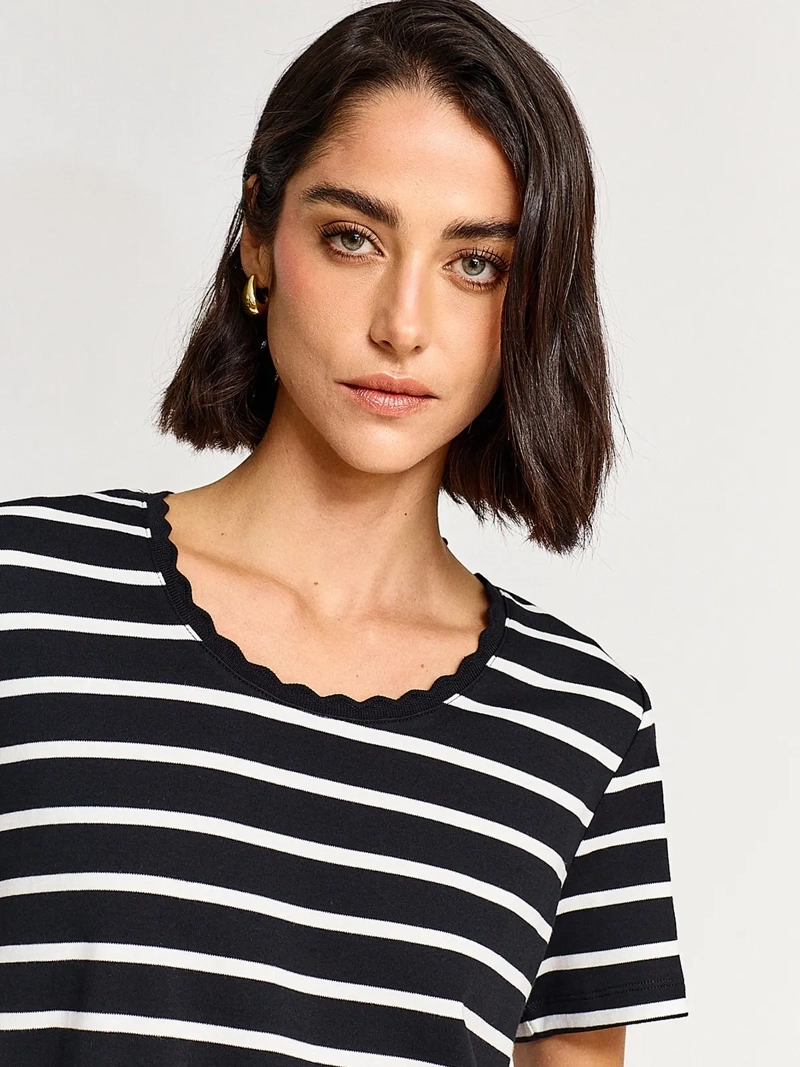 POLERA MUJER CACHAREL ALGODÓN MANGA 3/4 - 3