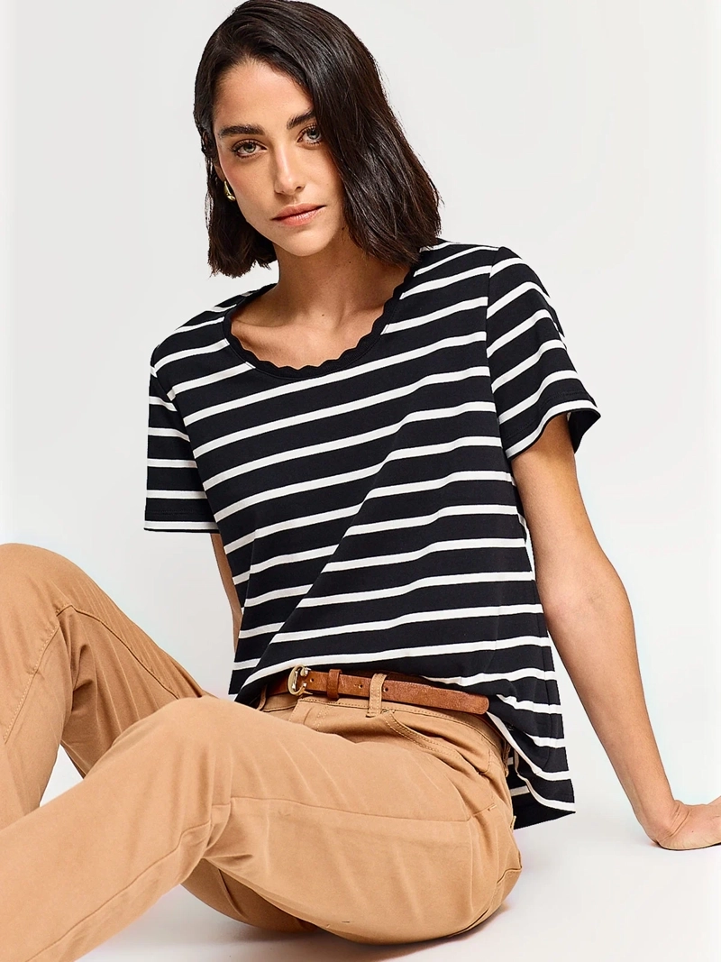 POLERA MUJER CACHAREL ALGODÓN MANGA 3/4 - 4
