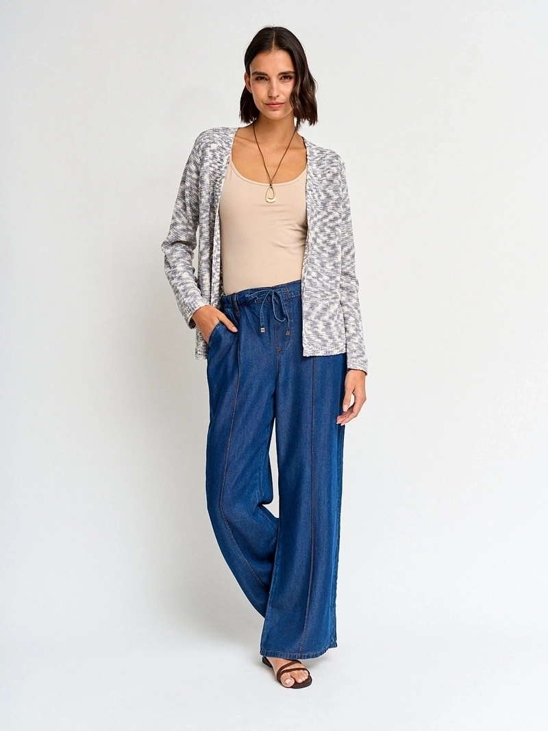 CARDIGAN MUJER AZIZ JASPEADO - 4