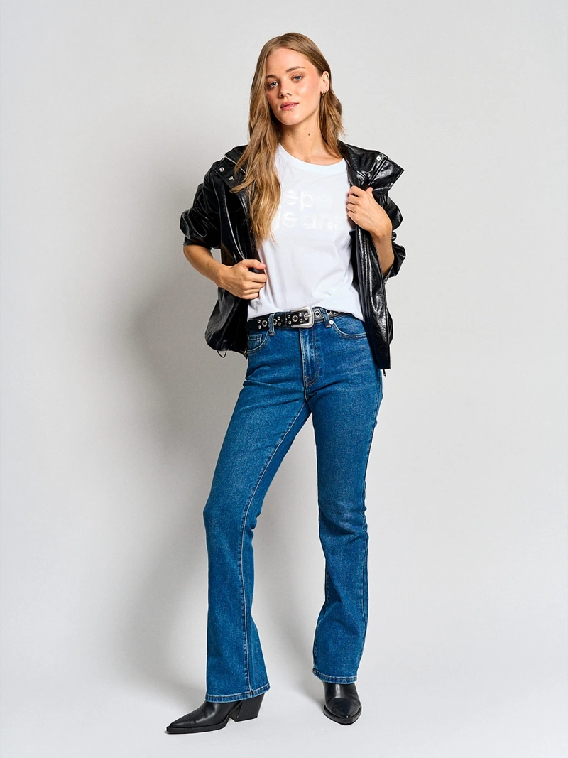 POLERA MUJER PEPE JEANS ALGODÓN LENTEJUELAS - 4