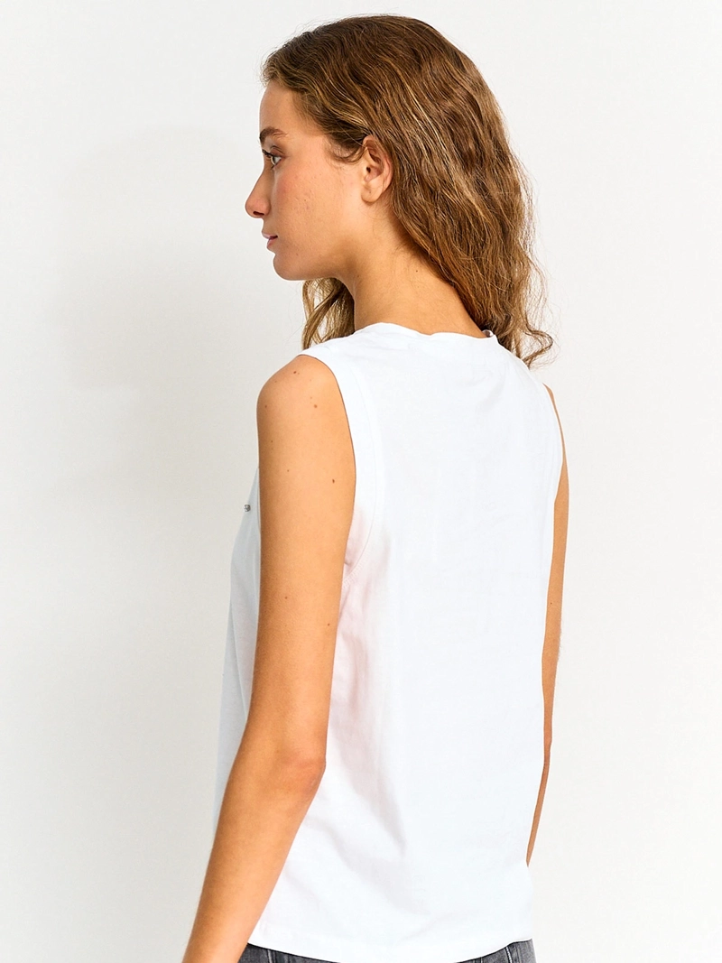 POLERA MUJER PEPE JEANS ALGODÓN APLICACIONES - 2