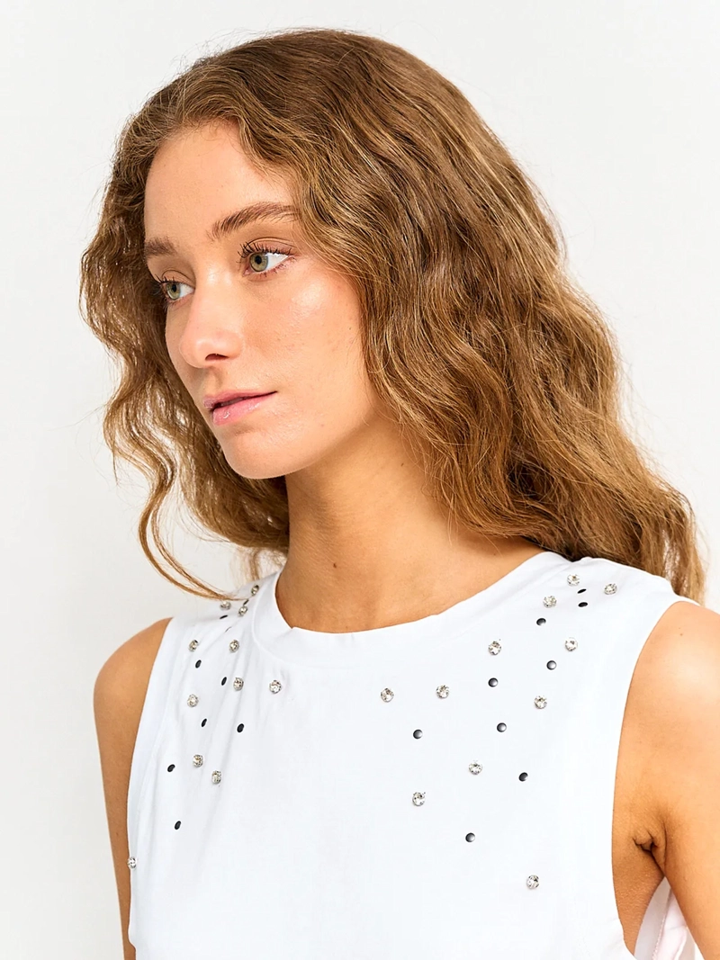 POLERA MUJER PEPE JEANS ALGODÓN APLICACIONES - 3