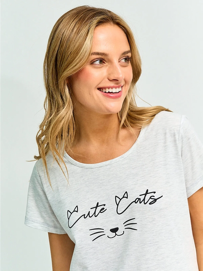 POLERA DE PIJAMA MUJER INDEX PRINT - 3
