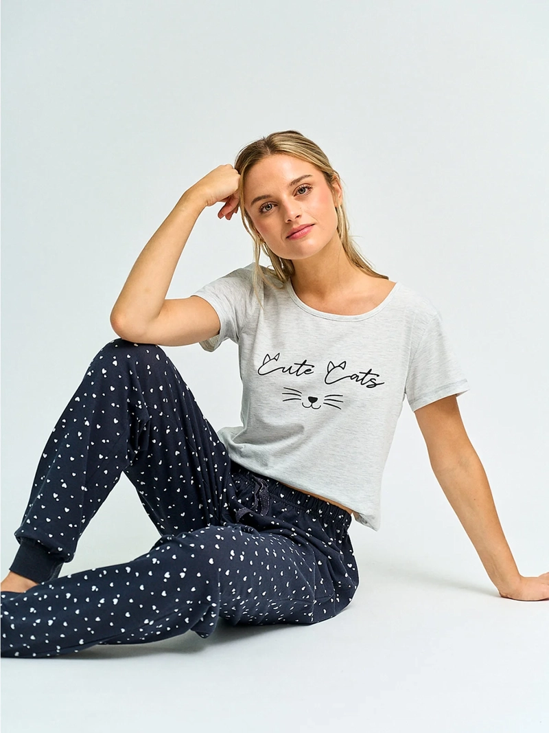 POLERA DE PIJAMA MUJER INDEX PRINT - 4