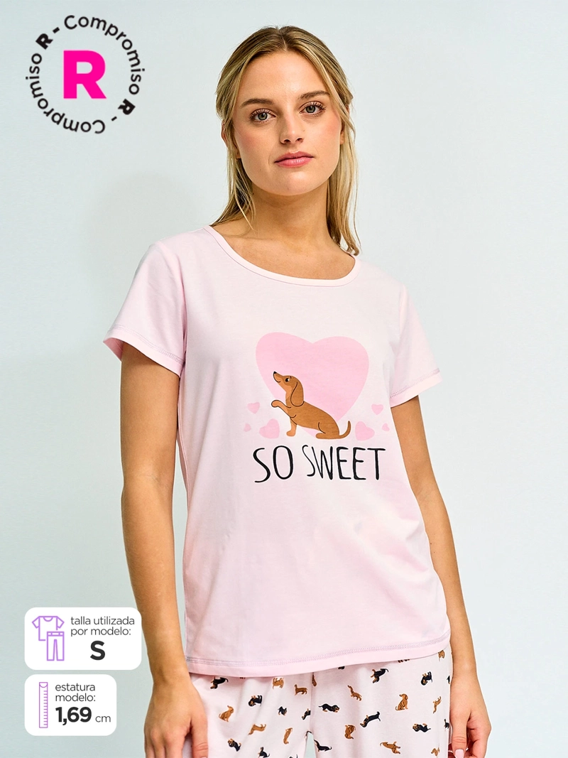 POLERA DE PIJAMA MUJER INDEX PRINT