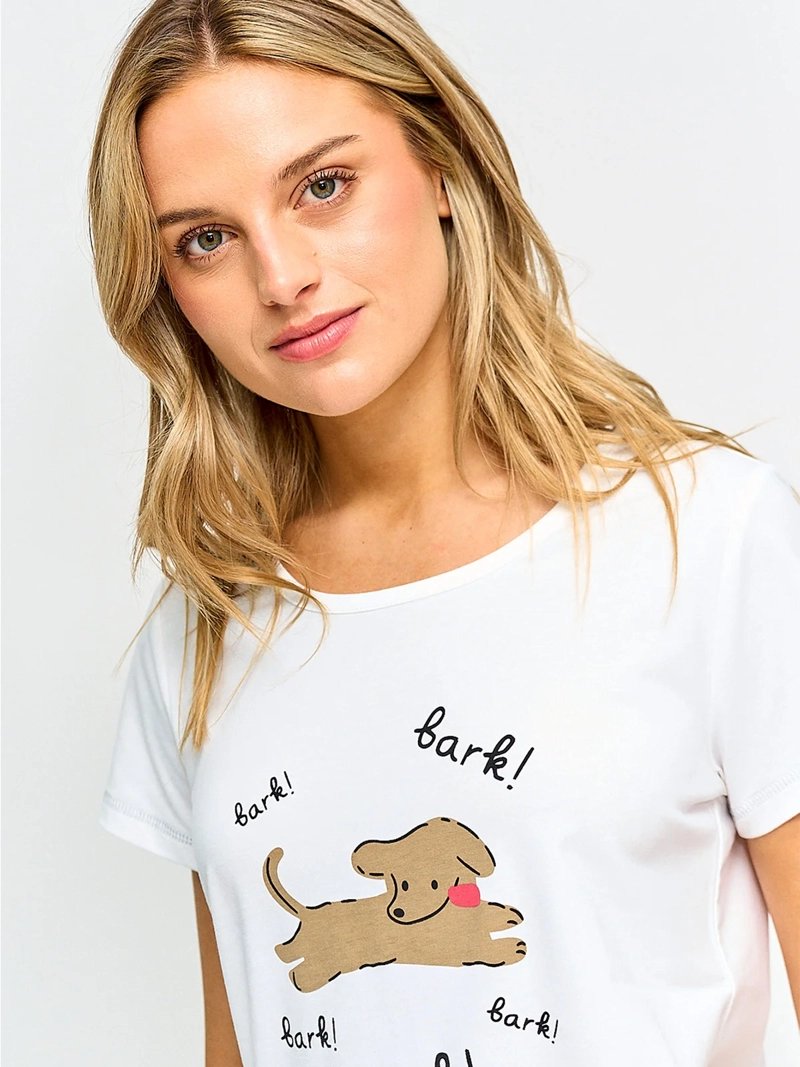 POLERA DE PIJAMA MUJER INDEX PRINT - 3