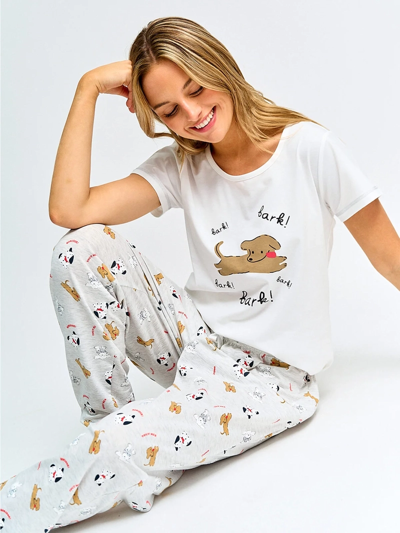 POLERA DE PIJAMA MUJER INDEX PRINT - 4