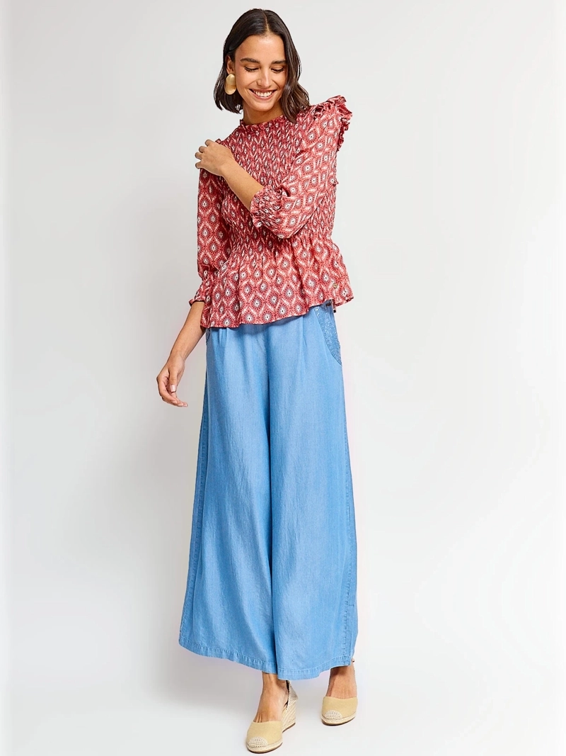 BLUSA MUJER TATIENNE MANGA LARGA ESTAMPADA - 4