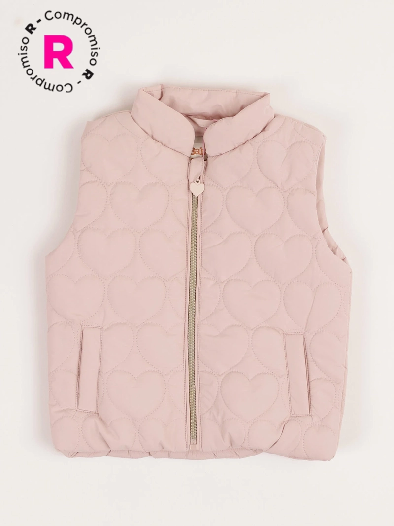 PARKA SIN MANGA NIÑA BABY HARVEST CORAZONES - 1