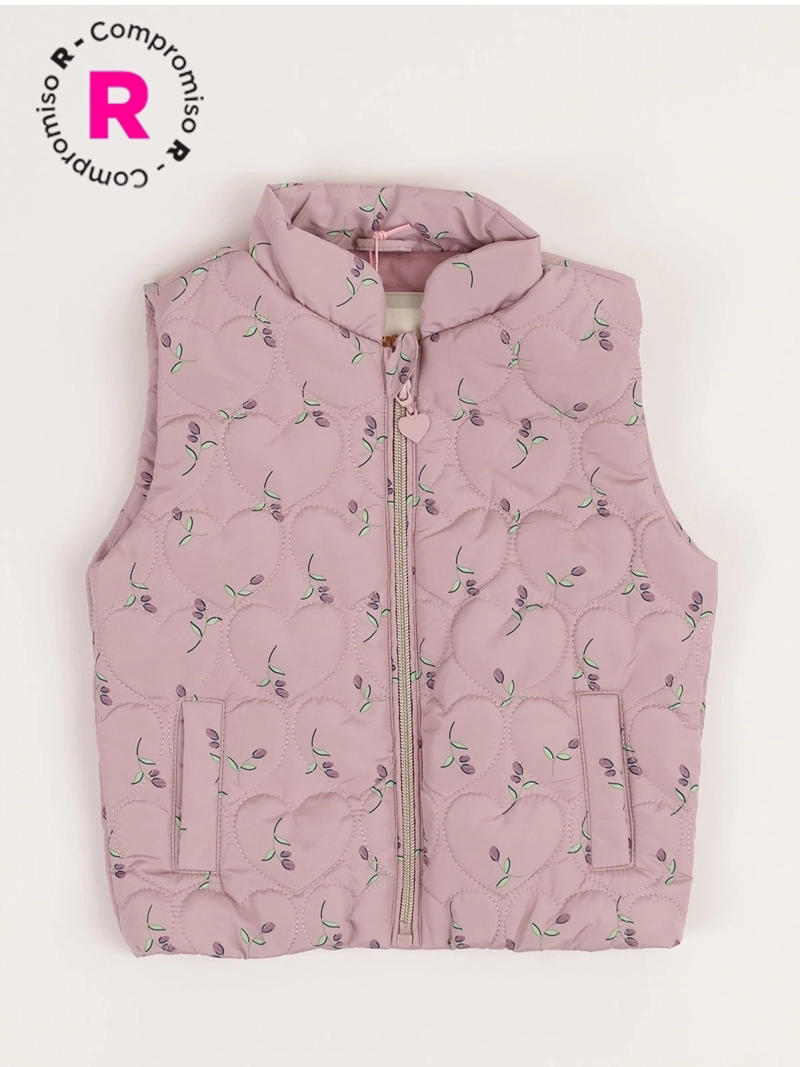 PARKA SIN MANGA NIÑA BABY HARVEST FLORES - 1