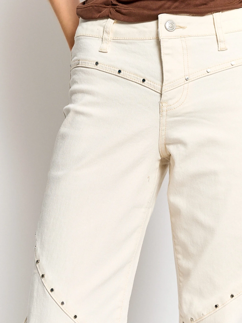 PANTALÓN MUJER INDEX ALGODÓN TACHAS - 4