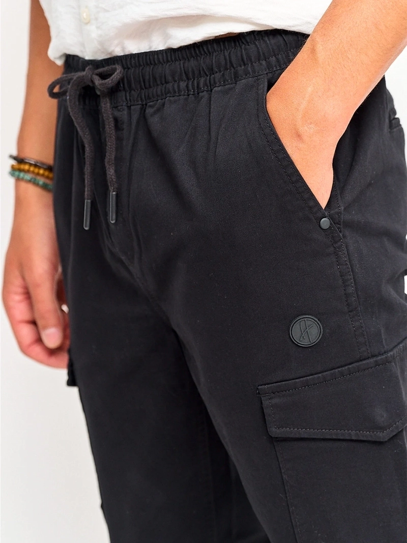 PANTALÓN HOMBRE HALF ALGODÓN JOGGER CARGO - 3