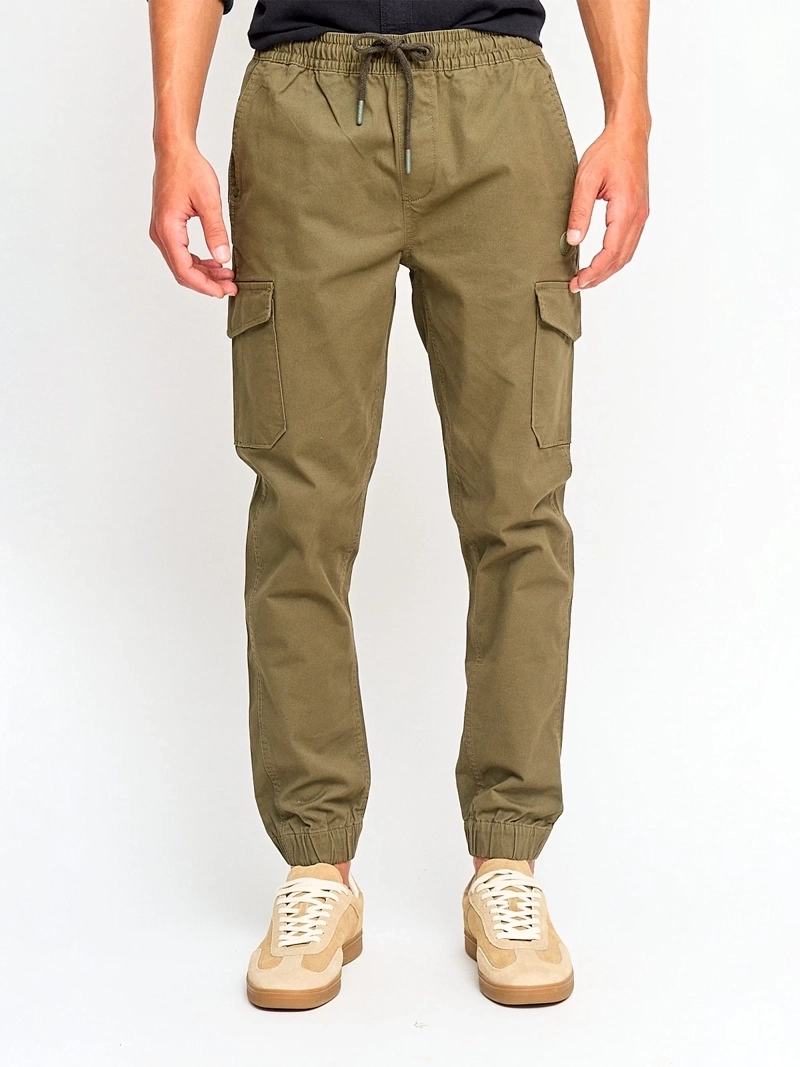 PANTALÓN HOMBRE HALF ALGODÓN JOGGER CARGO - 1