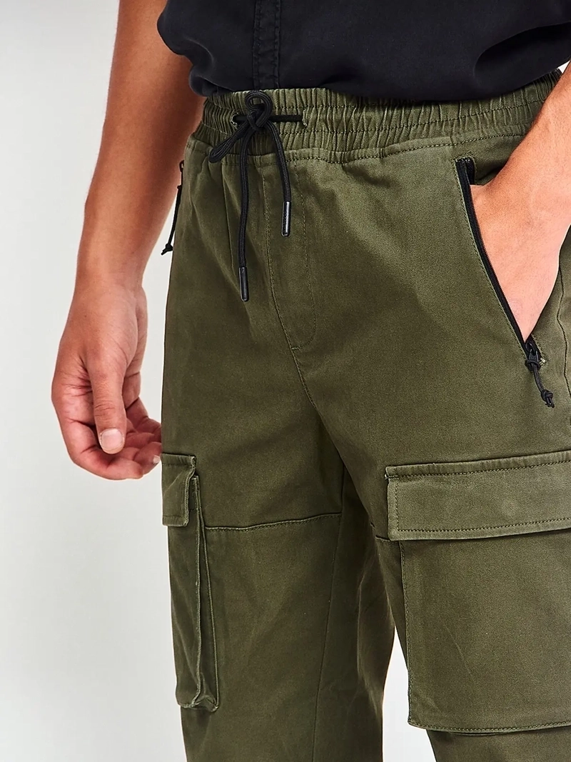 PANTALÓN HOMBRE BARBADOS ALGODÓN JOGGER CARGO - 3