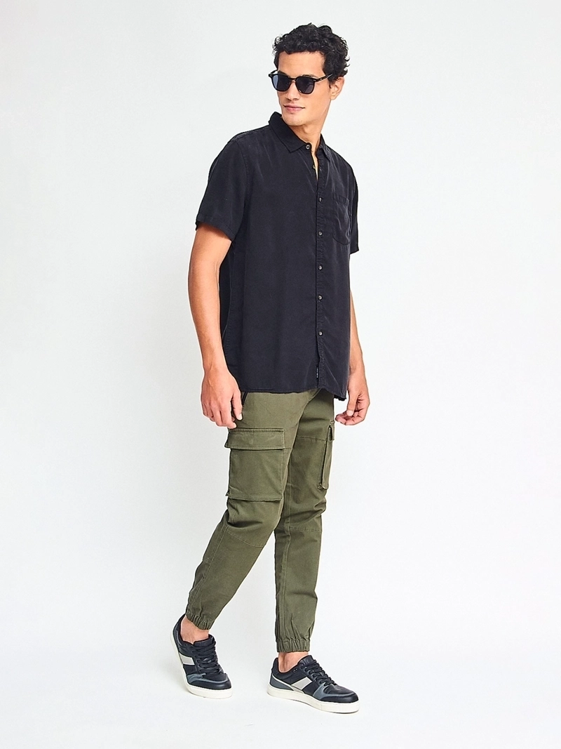 PANTALÓN HOMBRE BARBADOS ALGODÓN JOGGER CARGO - 4