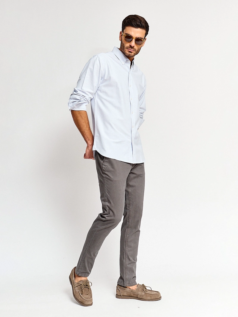 CAMISA HOMBRE MARQUIS ALGODÓN MANGA LARGA LÍNEAS - 4