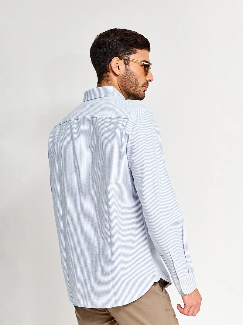 CAMISA HOMBRE MARQUIS ALGODÓN MANGA LARGA LÍNEAS - 2
