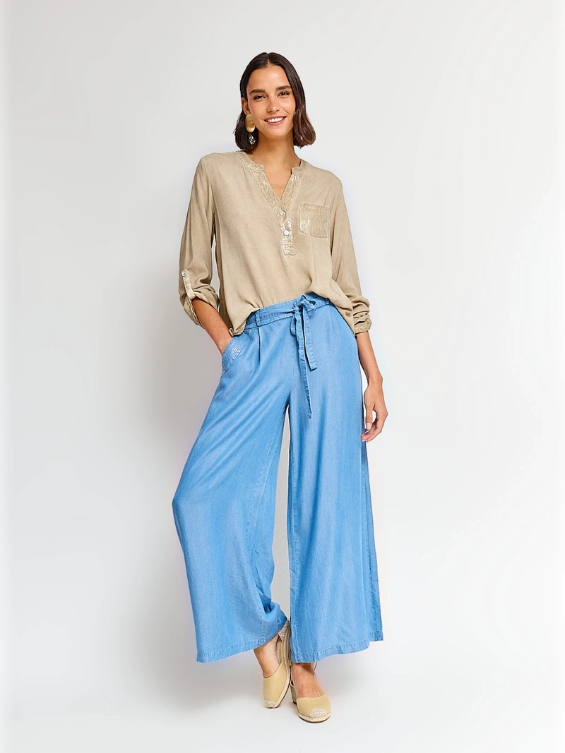 BLUSA MUJER TATIENNE MANGA LARGA LENTEJUELAS - 4