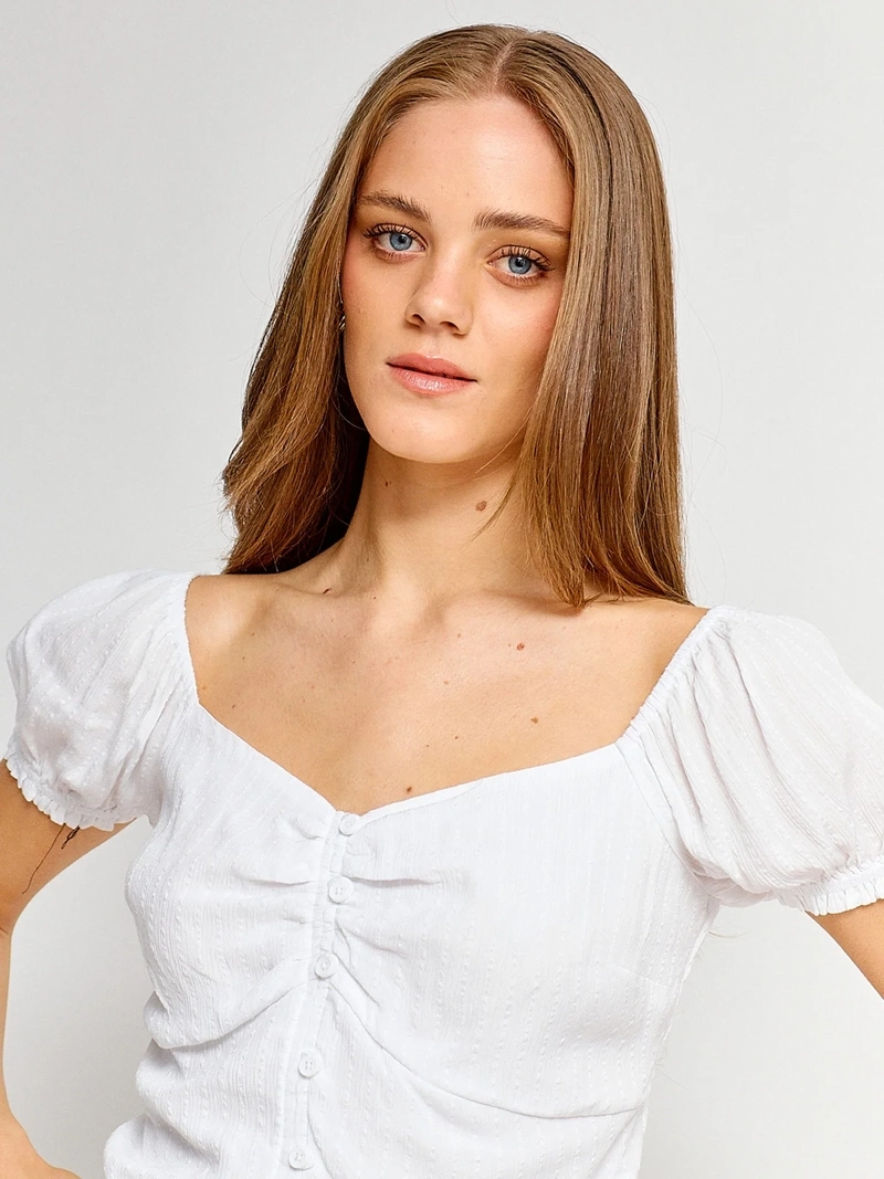 BLUSA MUJER INDEX MANGA ENGLOBADA - 3