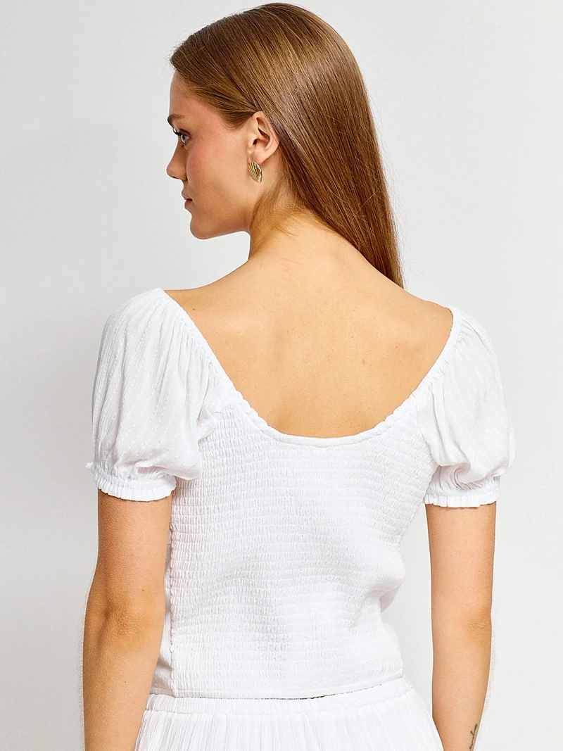 BLUSA MUJER INDEX MANGA ENGLOBADA - 2