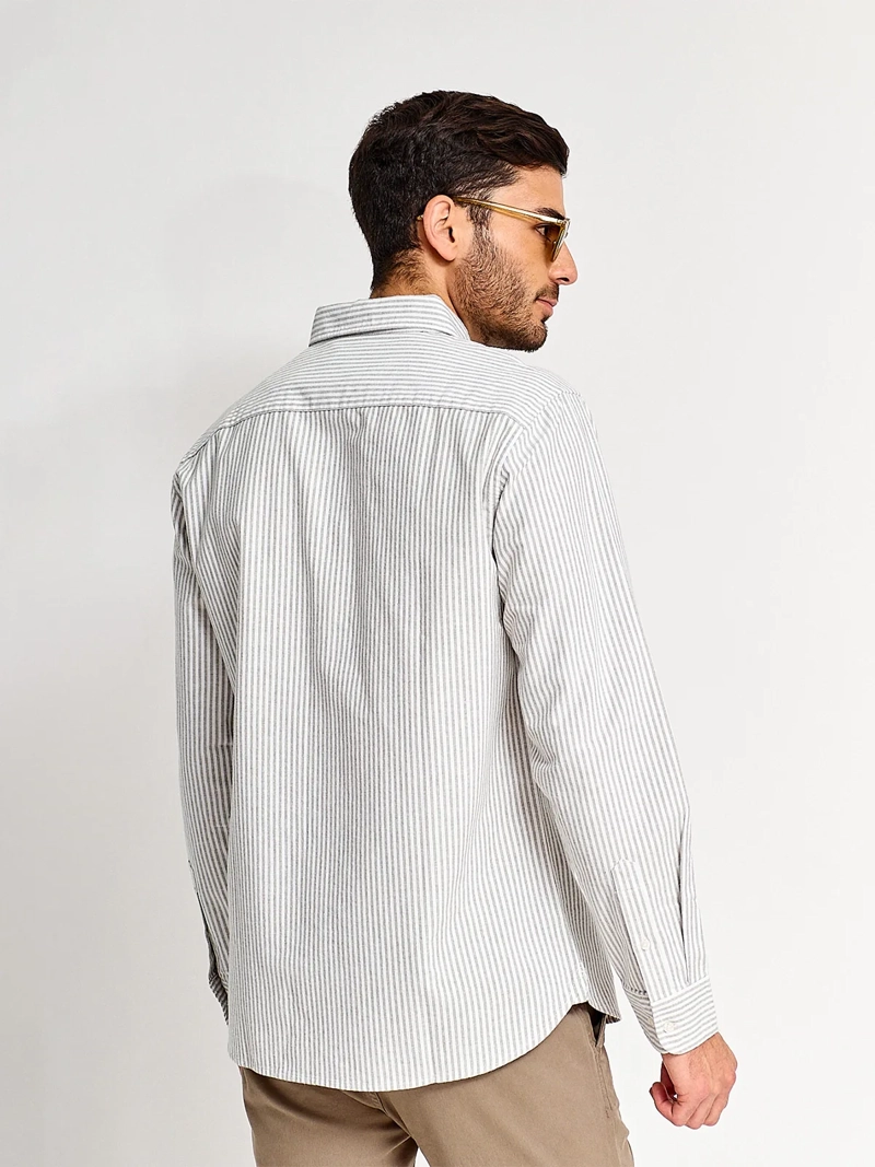 CAMISA HOMBRE MARQUIS ALGODÓN MANGA LARGA LÍNEAS - 2