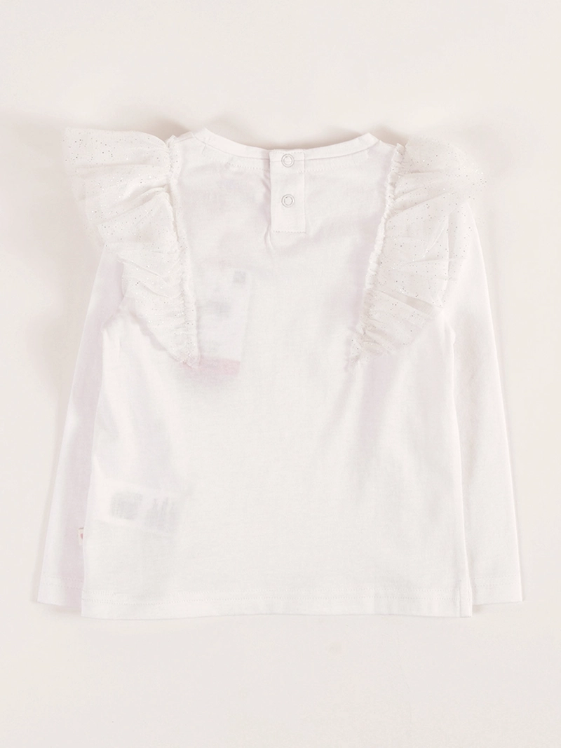POLERA MANGA LARGA ALGODÓN NIÑA BABY HARVEST VUELOS BRILLOS - 2