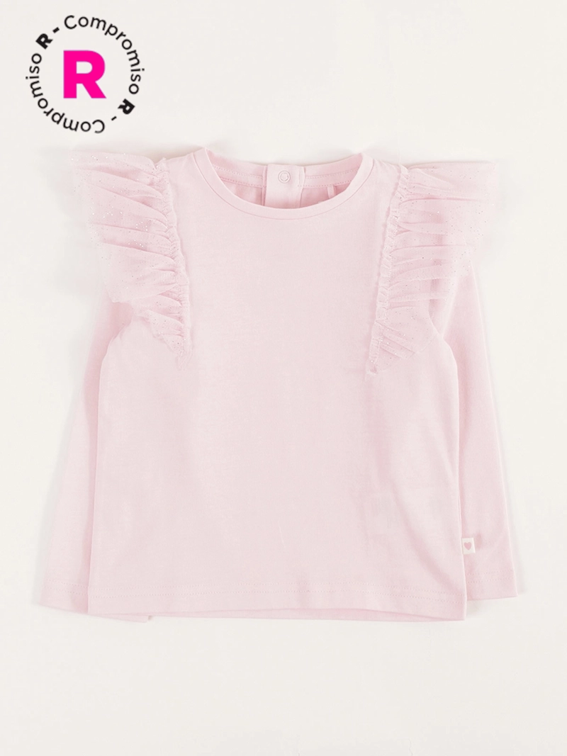 BABY HARVEST POLERA MANGA LARGA ALGODÓN NIÑA BABY HARVEST VUELOS BRILLOS