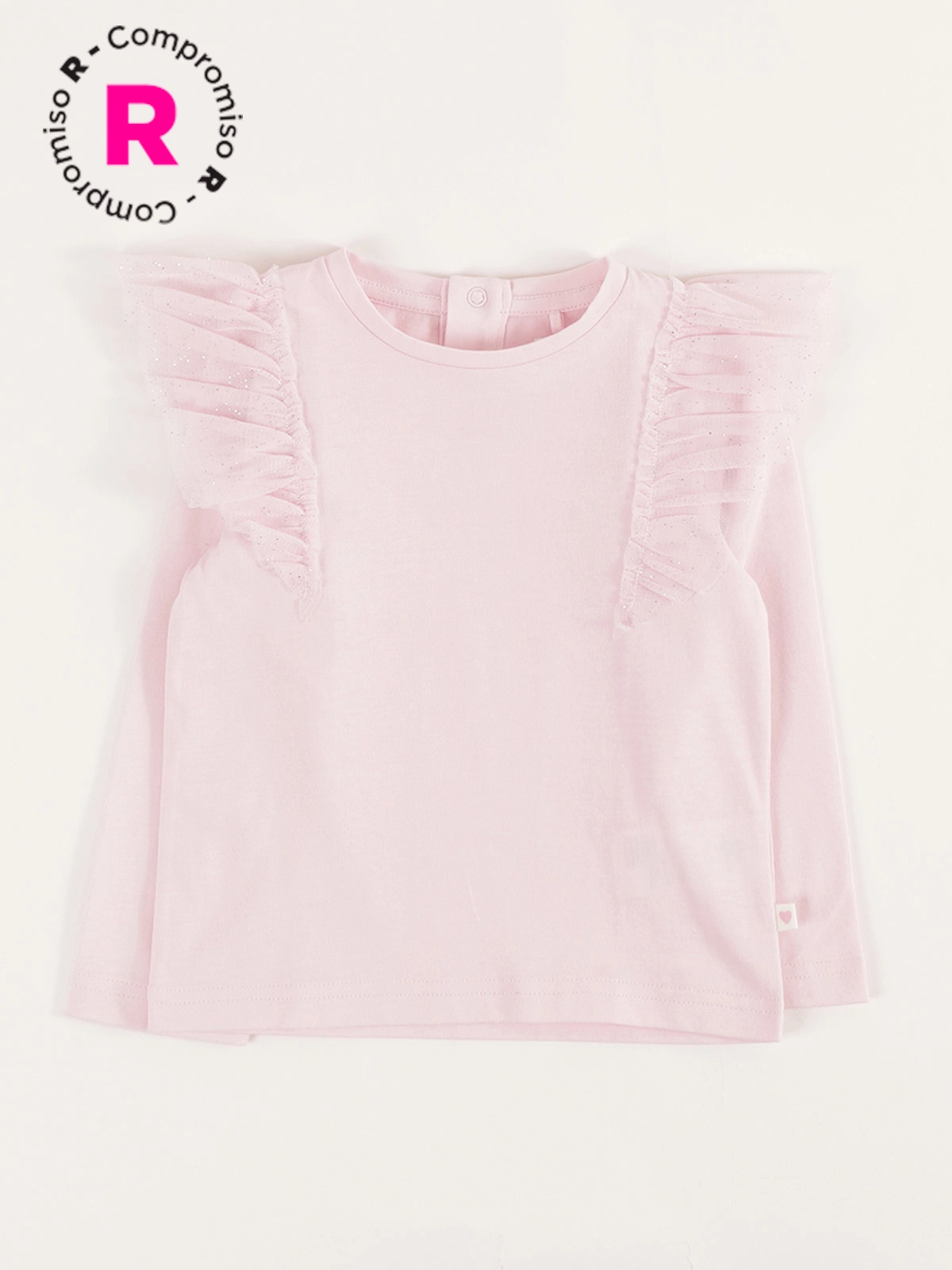 POLERA MANGA LARGA ALGODÓN NIÑA BABY HARVEST VUELOS BRILLOS - 1