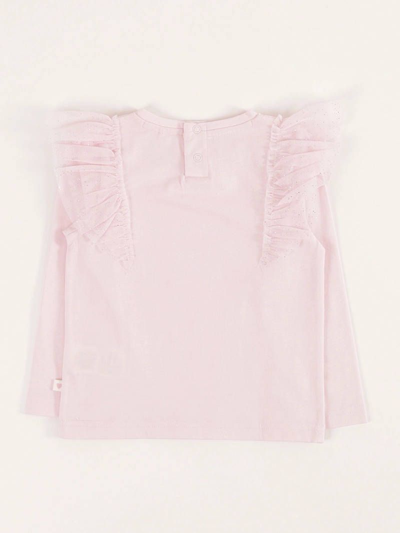 POLERA MANGA LARGA ALGODÓN NIÑA BABY HARVEST VUELOS BRILLOS - 2