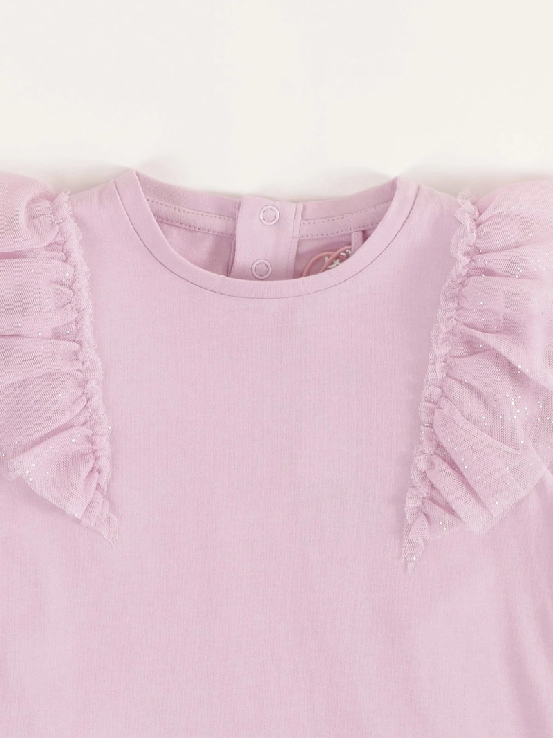 POLERA MANGA LARGA ALGODÓN NIÑA BABY HARVEST VUELOS BRILLOS - 3