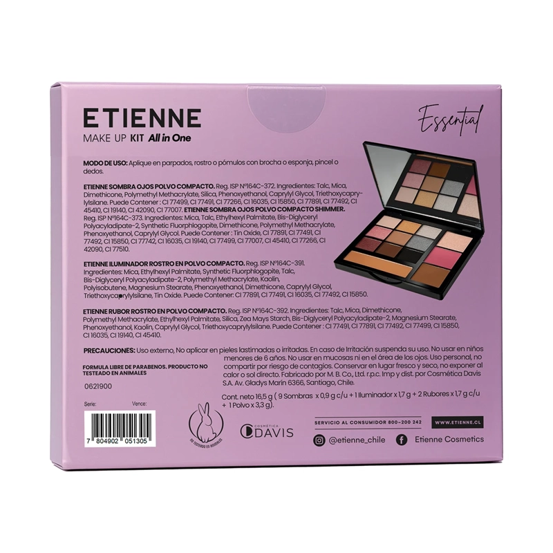 MAQUILLAJE ETIENNE SET ALL IN ONE ESSENTIAL 16,5 GR - 5