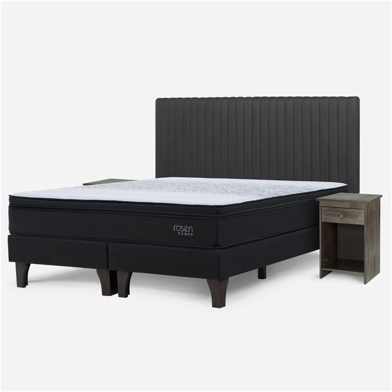 CAMA EUROPEA ROSEN TEMPO KING + SET LUCIO GRIS - 2