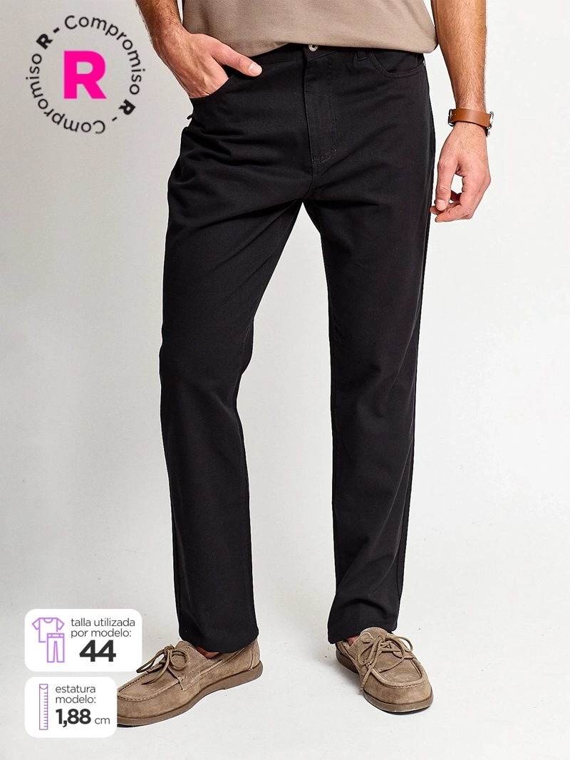 PANTALÓN HOMBRE KENNETH STEVENS ALGODÓN RECTO BOLSILLOS - 1