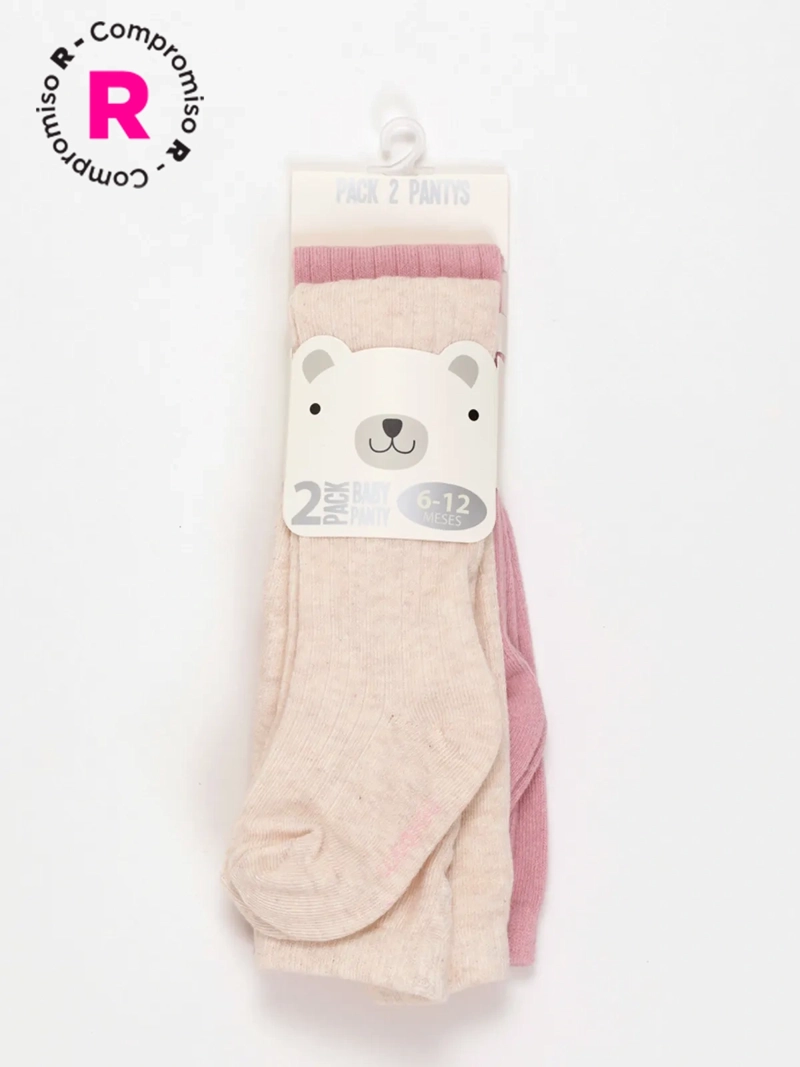 PACK X2 PANTYS NIÑA BABY HARVEST