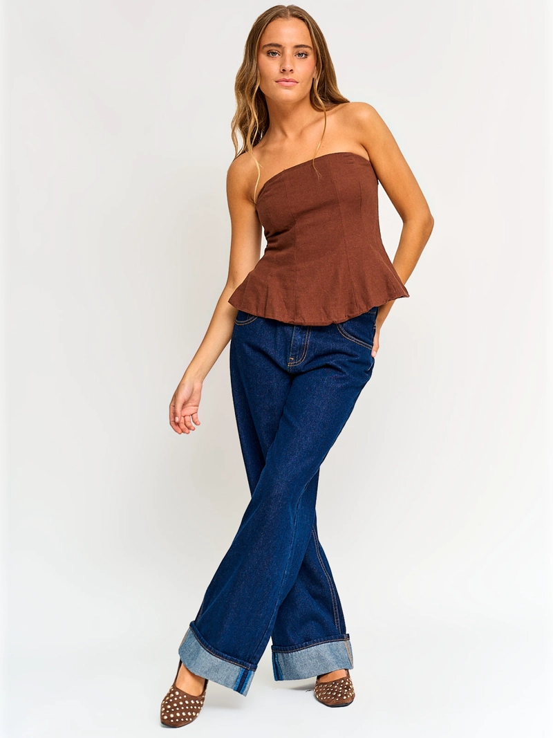 BLUSA MUJER BARBADOS LINO SIN MANGAS - 5