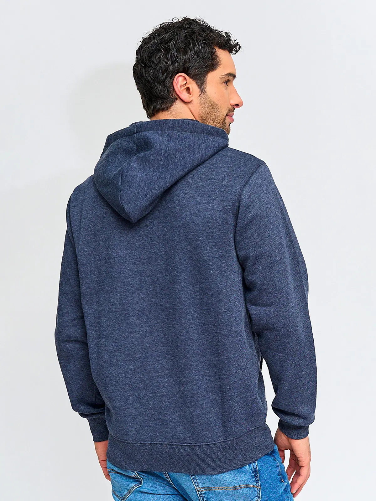 POLERÓN HOMBRE KENNETH STEVENS ALGODÓN FULL ZIPPER BÁSICO HOODIE - 2