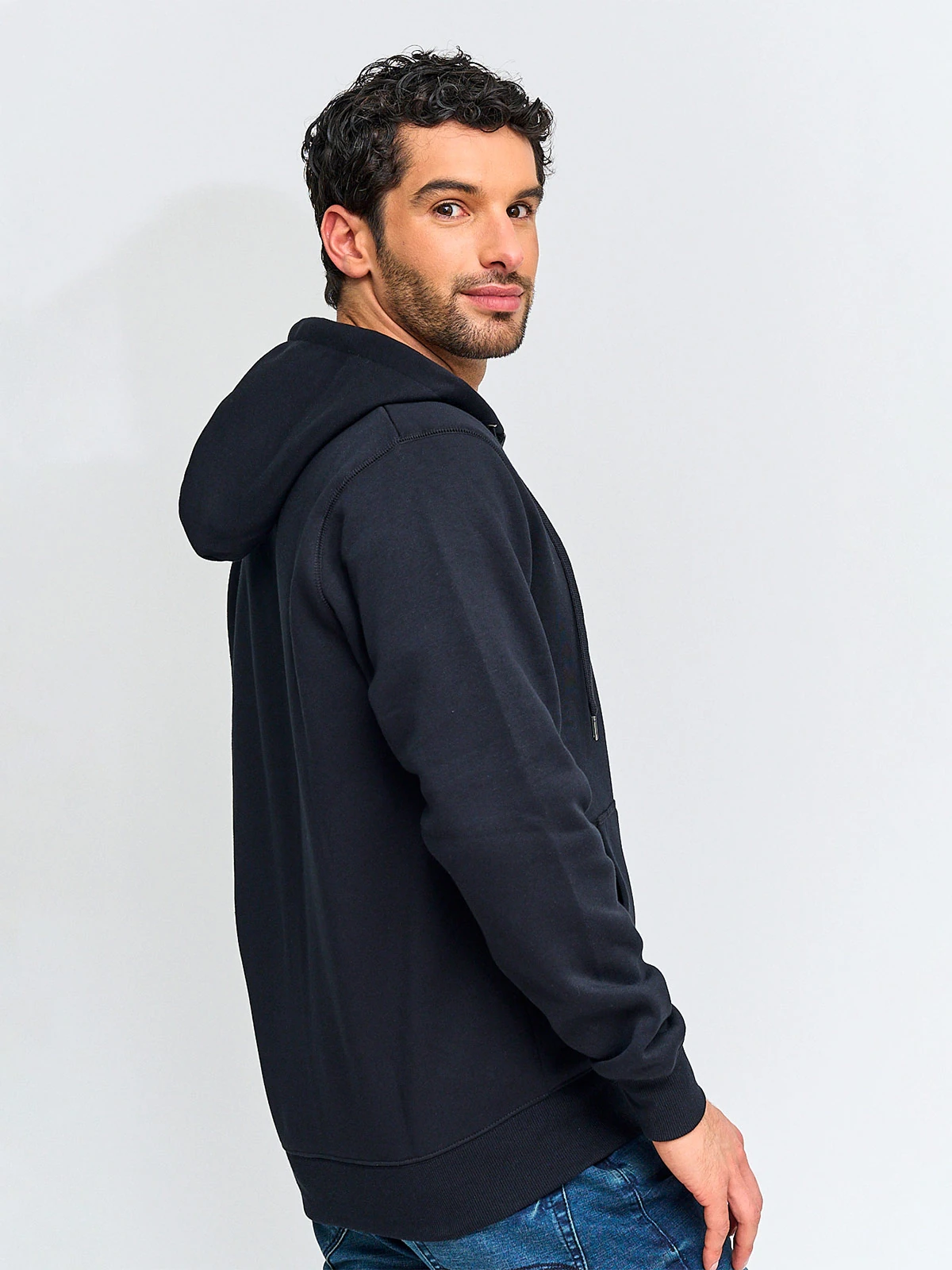 POLERÓN HOMBRE KENNETH STEVENS ALGODÓN FULL ZIPPER BÁSICO HOODIE - 2
