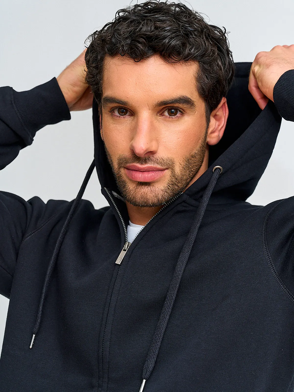 POLERÓN HOMBRE KENNETH STEVENS ALGODÓN FULL ZIPPER BÁSICO HOODIE - 3
