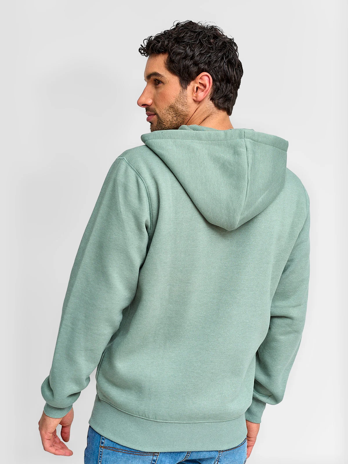 POLERÓN HOMBRE KENNETH STEVENS ALGODÓN FULL ZIPPER BÁSICO HOODIE - 2