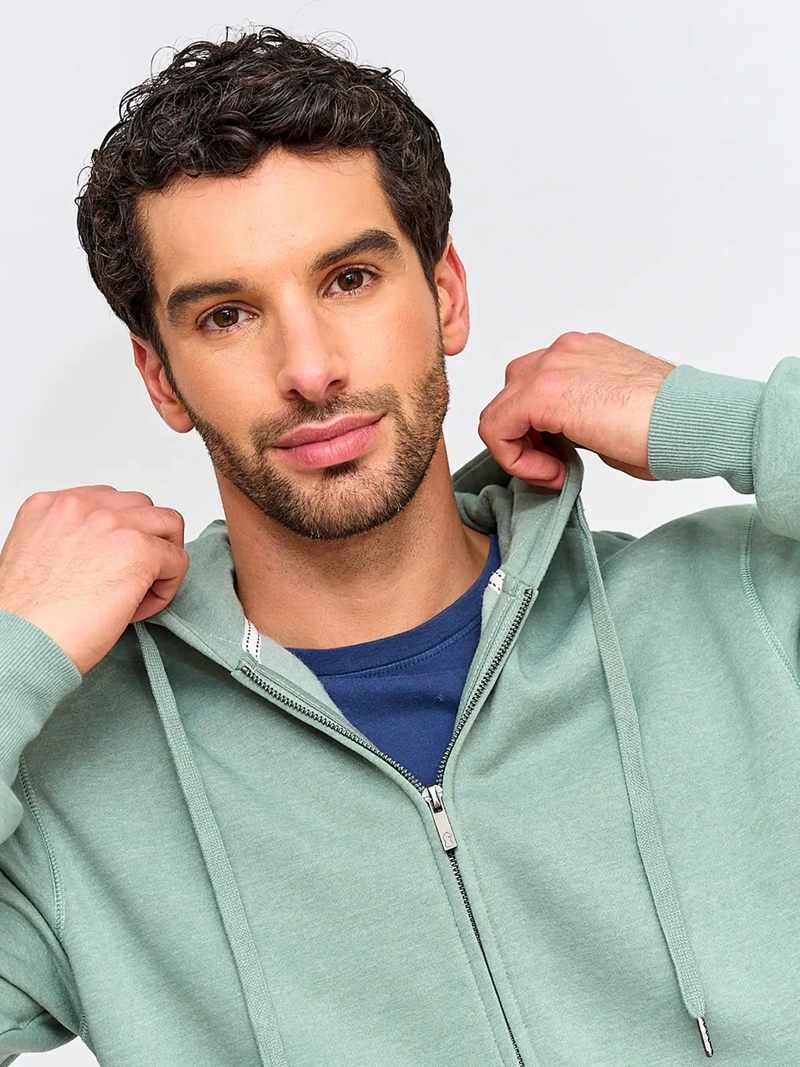 POLERÓN HOMBRE KENNETH STEVENS ALGODÓN FULL ZIPPER BÁSICO HOODIE - 3