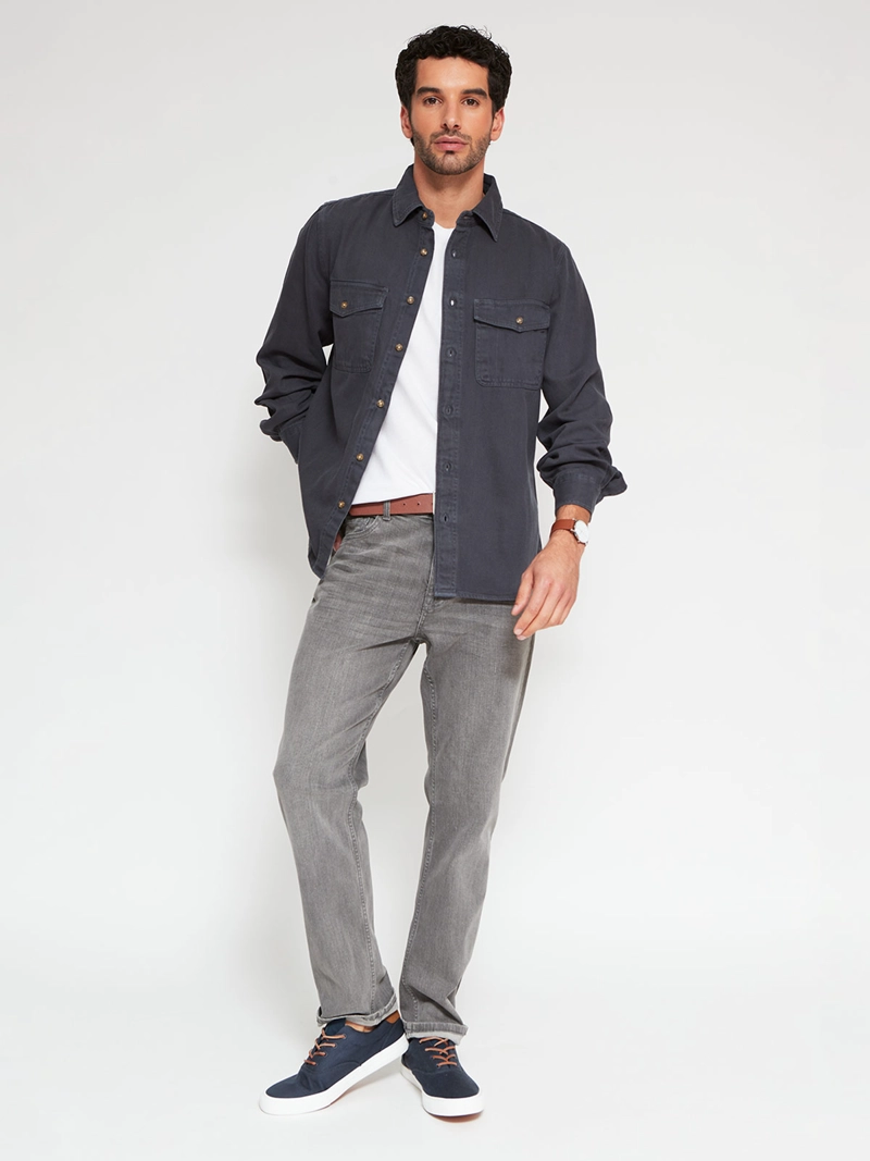 CAMISA HOMBRE REGATTA ALGODÓN MANGA LARGA - 4